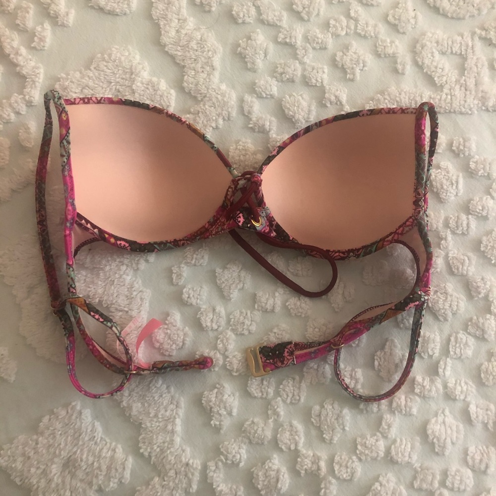 Patterned Push Up Bikini Top - Picture 4 of 4